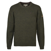 Percussion | Iceland Round Neck Embroidered Sweater | Khaki