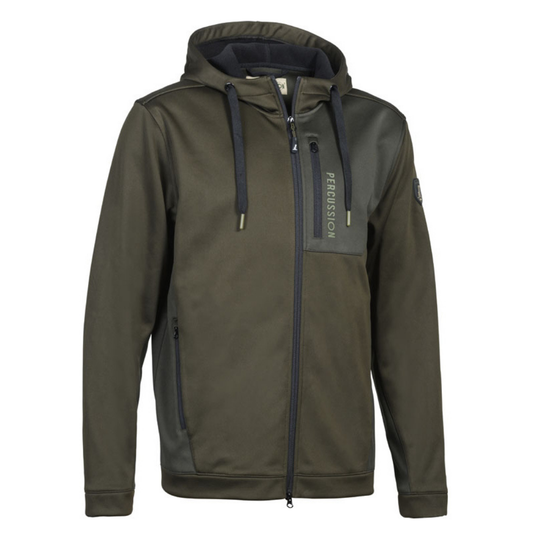 Percussion | Zip-Up Hoodie | Khaki