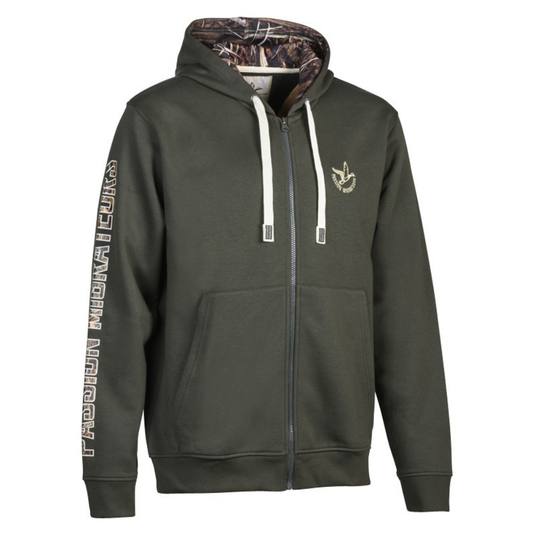 Percussion | Affut Zip-Up Hoodie | Khaki