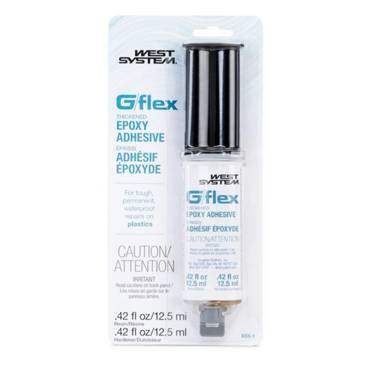 West System | G-Flex 655 Thickened Epoxy Syringe Kit | 25ml