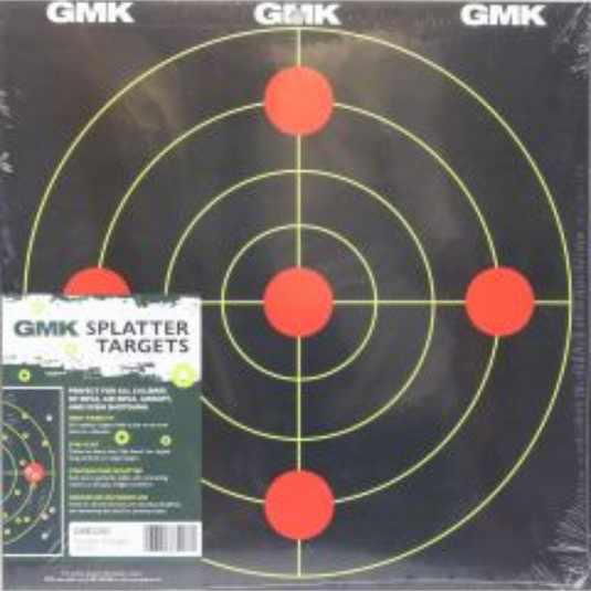 GMK | Splatter Targets Circle Target | Green reactive Target | 12x12 | 10pk