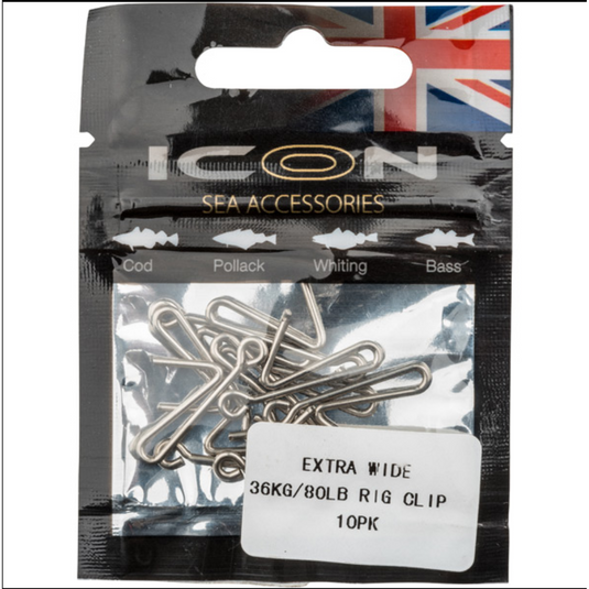 Icon | Extra Wide Rig Clip 36kg/80lb 10pk