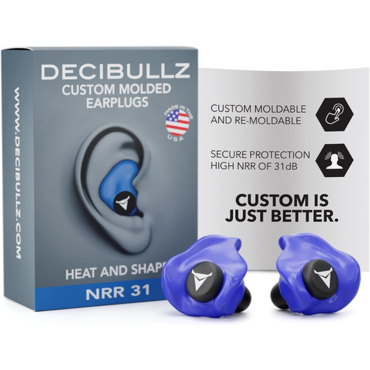 Decibullz | Custom Molded Earplugs, 31dB Highest NRR,