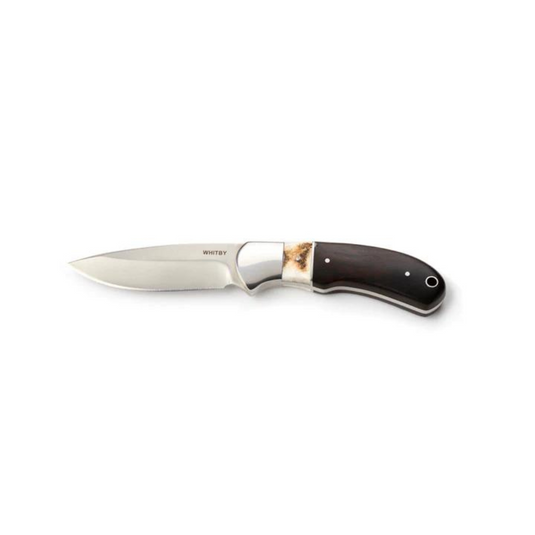 Whitby | Staghorn & Ebony Wood Sheath Knife | 3.5