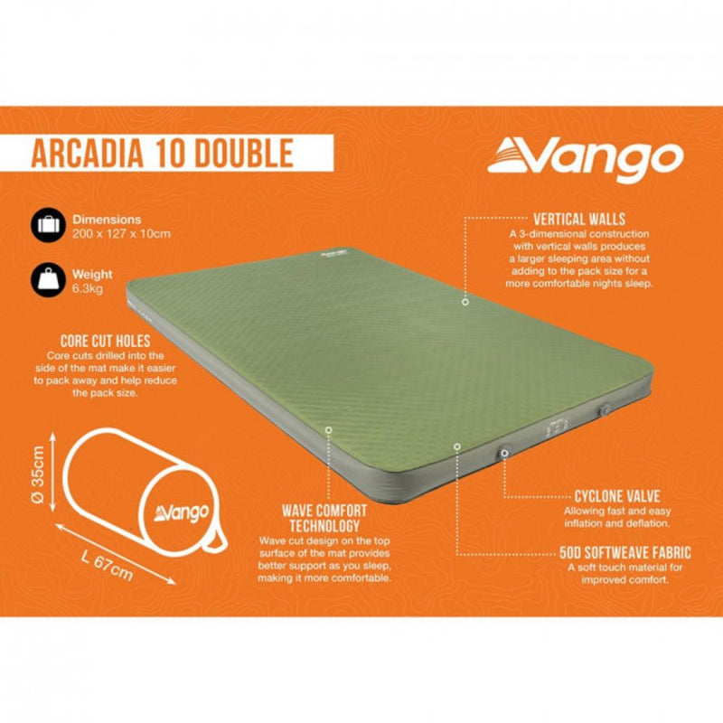 Load image into Gallery viewer, Vango | Double Self Inflating Mattress | Arcadia 10 - Camping Accessories

