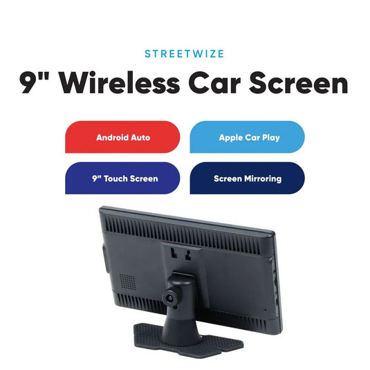 Streetwize | 9" FreePlay Car Display Unit with Rear Camera - Auto & Caravan