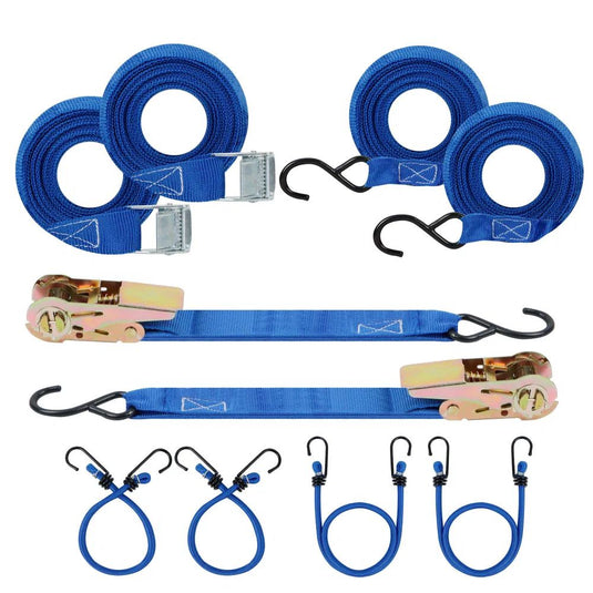 Streetwize | 8 piece Tie Down Kit with Bungee Cords