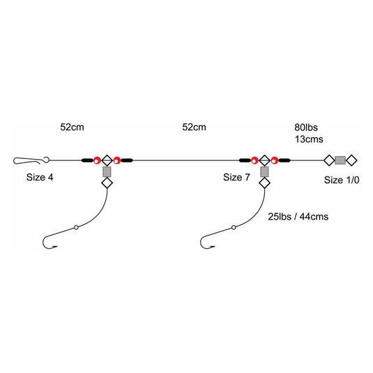 AXIA | 2 Hook Flapper/Clipped Rig