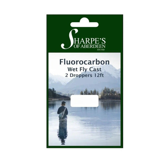 Sharpe's | Fluorocarbon Wet Cast with 2 Droppers | 12'