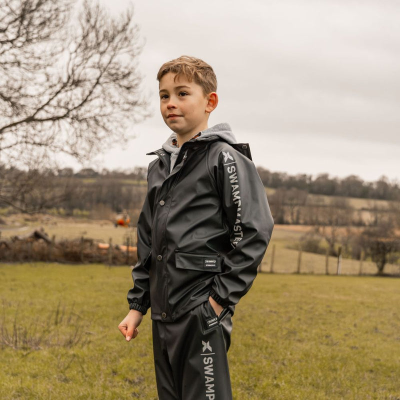 Load image into Gallery viewer, Swampmaster | No-Sweat Stormgear Junior Waterproof Jacket | Navy
