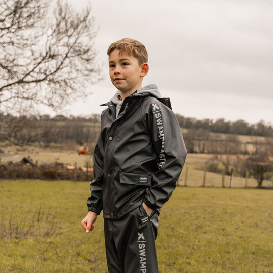 Swampmaster | No-Sweat Stormgear Junior Waterproof Jacket | Navy