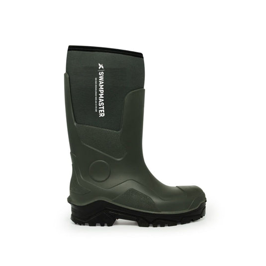 Swampmaster | Pro Trapper Non-Safety PU-Neoprene Wellington | Green
