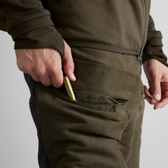 Härkila | Scandinavian Trousers 32" | Willow green/Deep brown