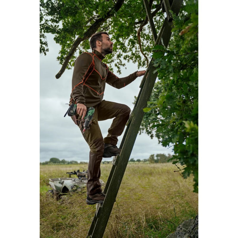 Load image into Gallery viewer, Härkila | Scandinavian Trousers 32&quot; | Willow green/Deep brown
