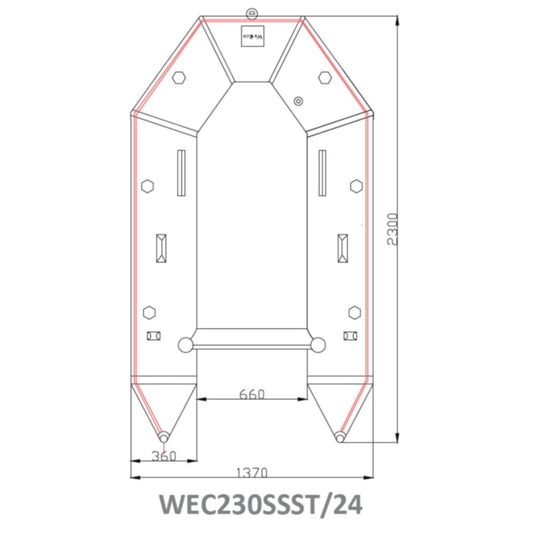 WavEco | ST Inflatable boats | Slatted | 2.3m