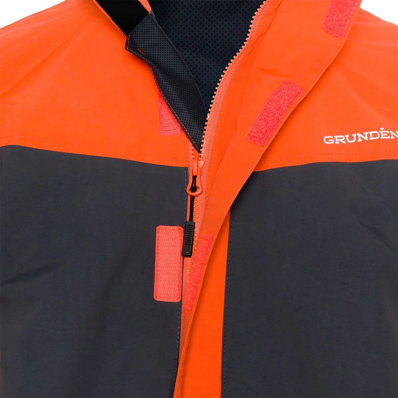Load image into Gallery viewer, Grundens | Full Share Commercial Grade Shell Jacket | Orange/Grey
