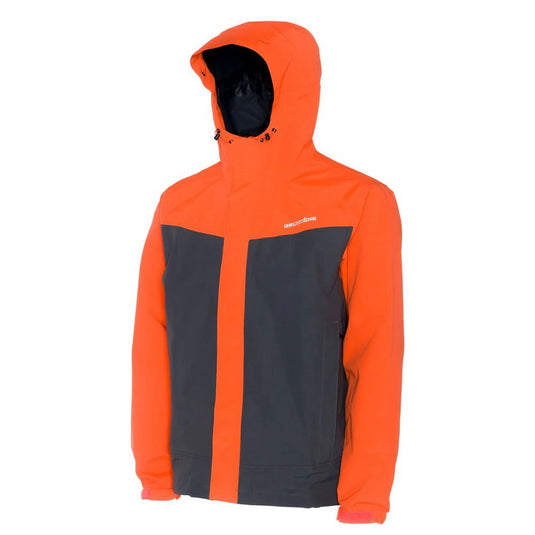 Grundens | Full Share Commercial Grade Shell Jacket | Orange/Grey