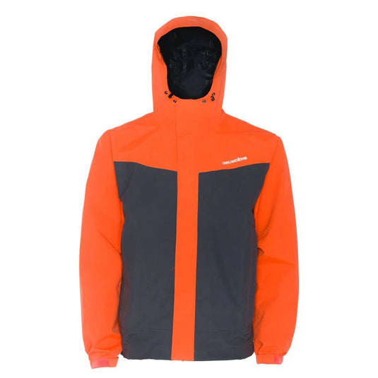 Grundens | Full Share Commercial Grade Shell Jacket | Orange/Grey