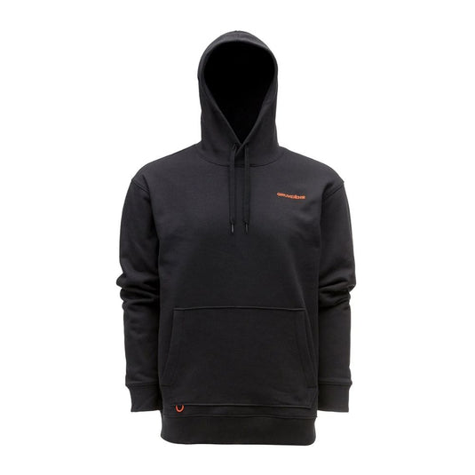 Grundens | Displacement DWR Hoodie Logo Anchor | Black