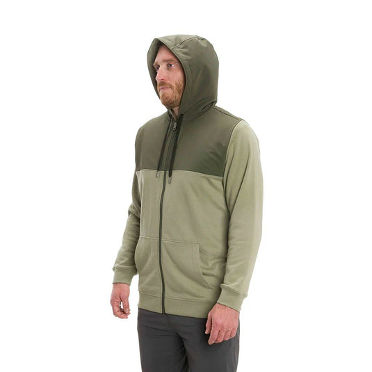 Grundens | Daggerboard Full Zip DWR Hoodie | Deep Lichen Green