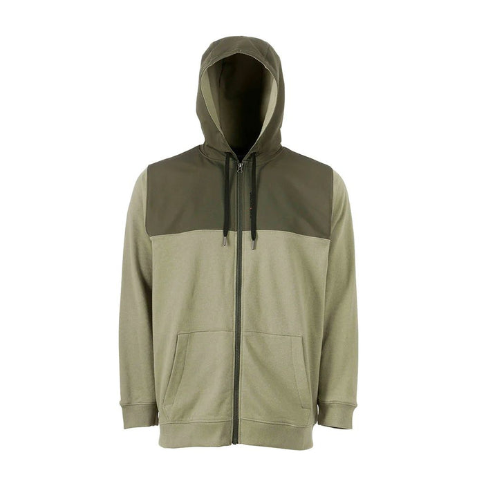 Grundens | Daggerboard Full Zip DWR Hoodie | Deep Lichen Green