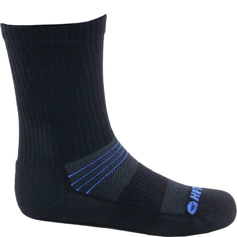 Load image into Gallery viewer, Hi-Tec | Unisex Altitude Hike Coolmax 3 Pack Socks | Black/Blue
