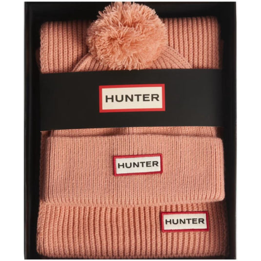 Hunter | Women's Arrinay Ribbed Pom Beanie & Scarf Gift Set - Hats