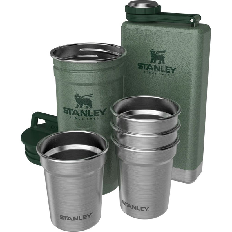 Load image into Gallery viewer, Stanley | Adventure Pre-Party Shot Glass + Flask Set | Hammertone Green
