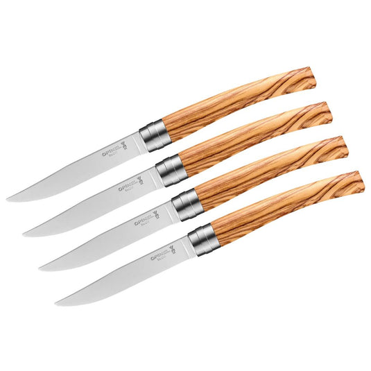 Opinel | Table Chic Set of 4 Steak Knives | Olive Wood Handles