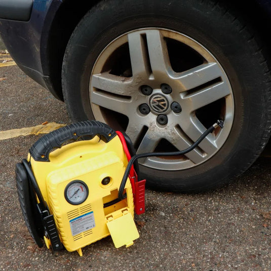 Streetwize | 15Ah 12V Portable Power Stn & Emergency Jumpstart | 260PSI Air Compressor (Petrol 3000cc/Diesel 2200cc)
