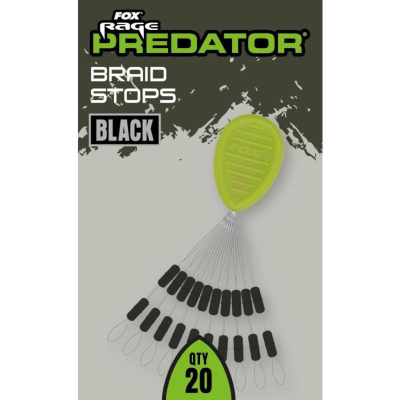 Load image into Gallery viewer, Fox Rage | Predator Braid Stops Black | 10pcs
