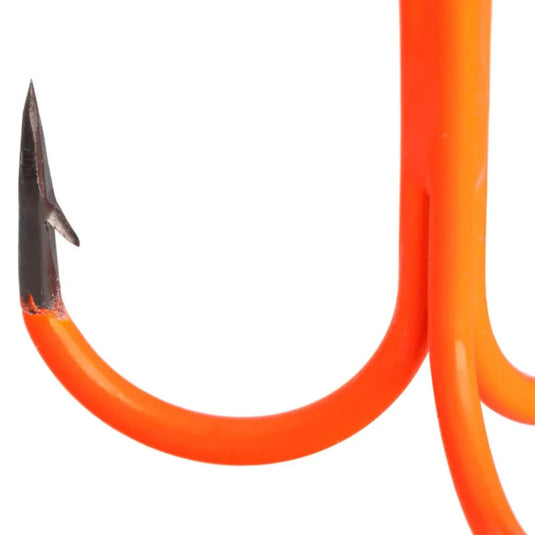 VMC | 1X Round Drill 4551 | UV Orange - Treble Hooks