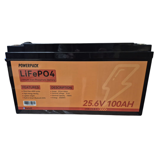 PowerPack | LifePO4 Lithium Battery with Bluetooth | 24V 100Ah - Batteries