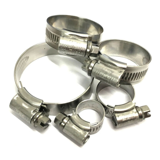 Hi-Grip | 316 Stainless Steel Hose Clips | Various Sizes - 