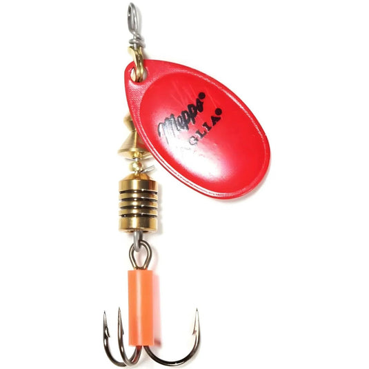 Mepps | Aglia Fluoro | Spinning Lure | Red - Spinner Lures