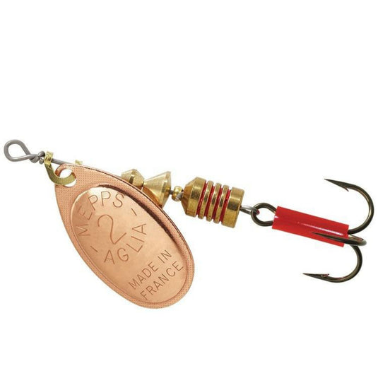 Mepps | Aglia Copper Spinner | Size 2, 4.5g - Spinner Lures
