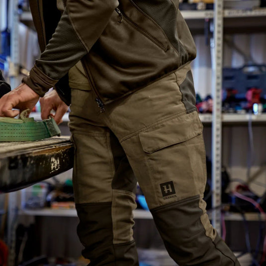 Härkila | Scandinavian Trousers 30" | Dark olive/Willow green