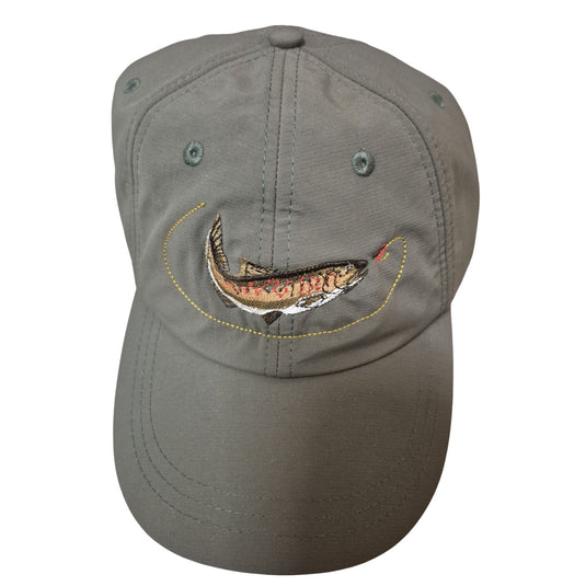 Beechfield | Green Baseball Cap With Fish Logo