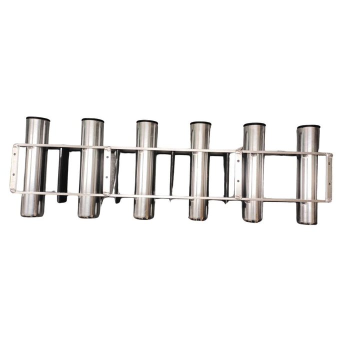 Wall-mounted Fishing Rod Holder 6 Tubes Stainless Steel