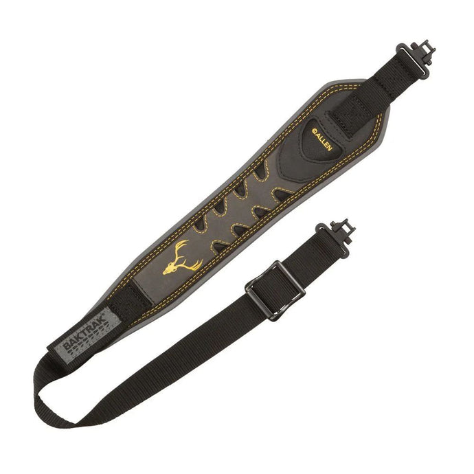 Allen | Aspen Nubuck BakTrak 2-Point Rifle & Shotgun Sling | Tested up to 500 Lbs. | Black/Clay - Gun Slings