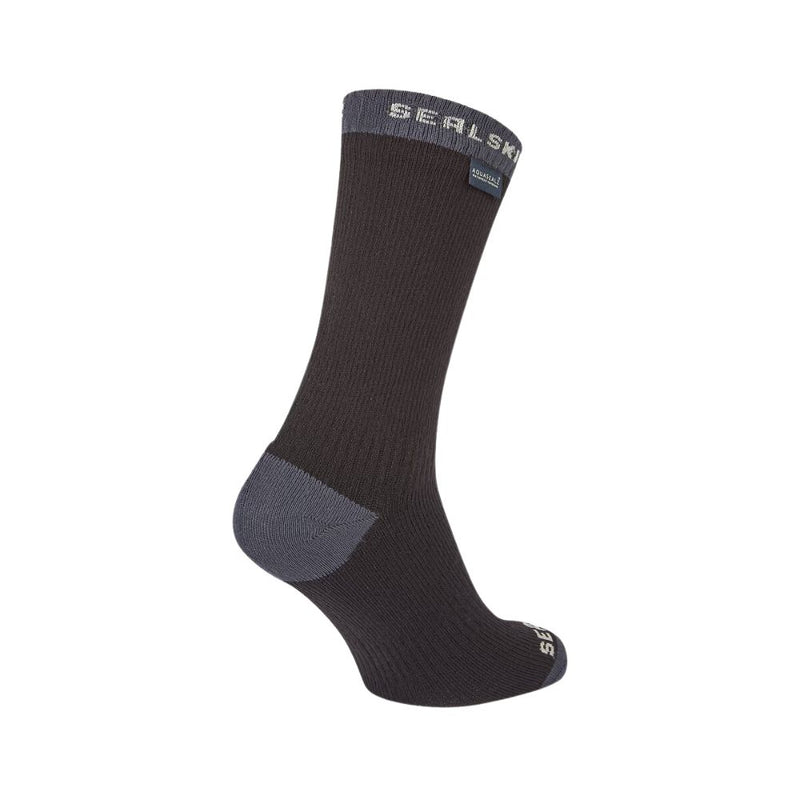 Load image into Gallery viewer, Sealskinz | Wiveton AQUASEALZ™ Waterproof Warm Weather Mid Length Sock | Black
