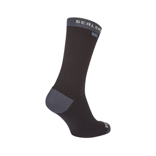 Sealskinz | Wiveton AQUASEALZ™ Waterproof Warm Weather Mid Length Sock | Black