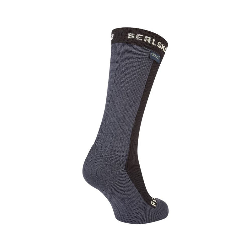 Load image into Gallery viewer, Sealskinz | Starston Waterproof Cold Weather Mid Length Sock | Black
