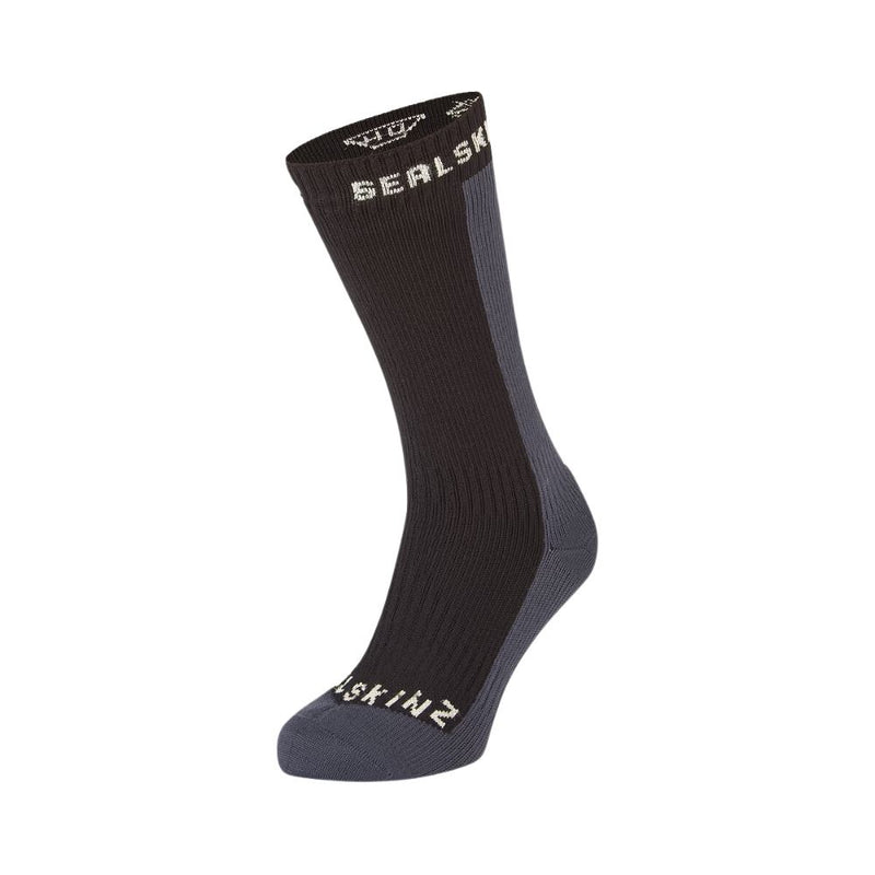 Load image into Gallery viewer, Sealskinz | Starston Waterproof Cold Weather Mid Length Sock | Black
