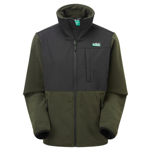 Ridgeline | Ballistic Long Sleeved Fleece Hoodie | Olive/Black