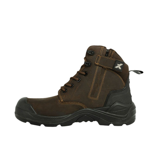 Xpert | Pro Zipster S3L Safety Zip-Side Boot | Brown