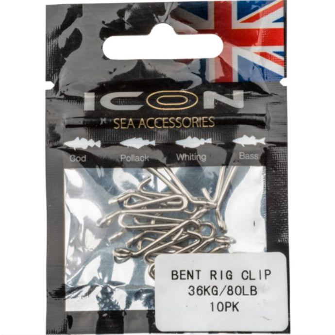 Icon | Bent Rig Clip 36kg/80lb 10pk