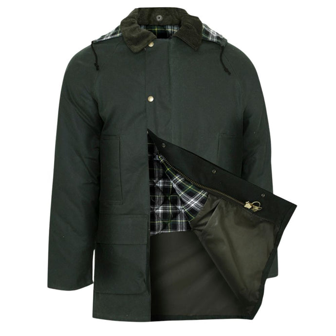 Champion | Howick Men’s Wax Jacket | Olive Green