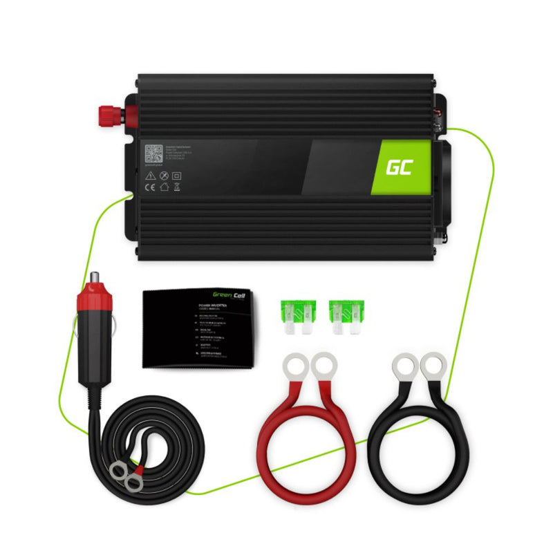 Load image into Gallery viewer, Green Cell® | Inverter Converter 500W-1000W | With USB And Plug
