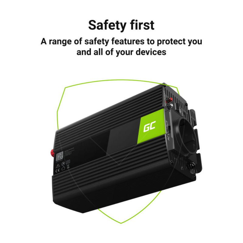 Load image into Gallery viewer, Green Cell® | Inverter Converter 500W-1000W | With USB And Plug
